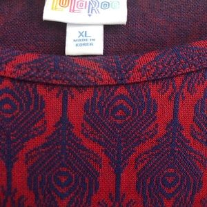 LULAROE Irma tunic hi lo shirt XL